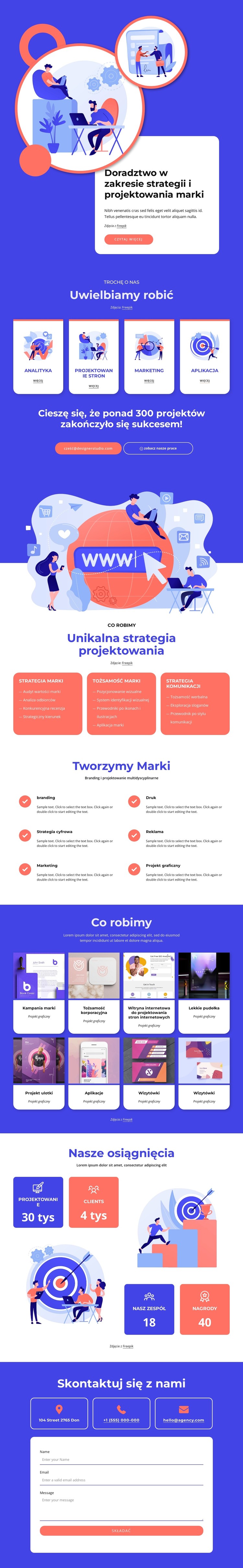 Doradztwo w zakresie strategii i projektowania marki Szablon CSS