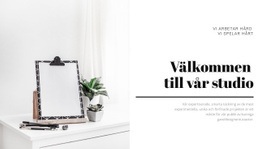 Design- Och Illustrationstudio - Professionell Webbplatsmall