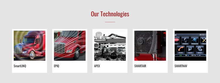 Our technologies Template