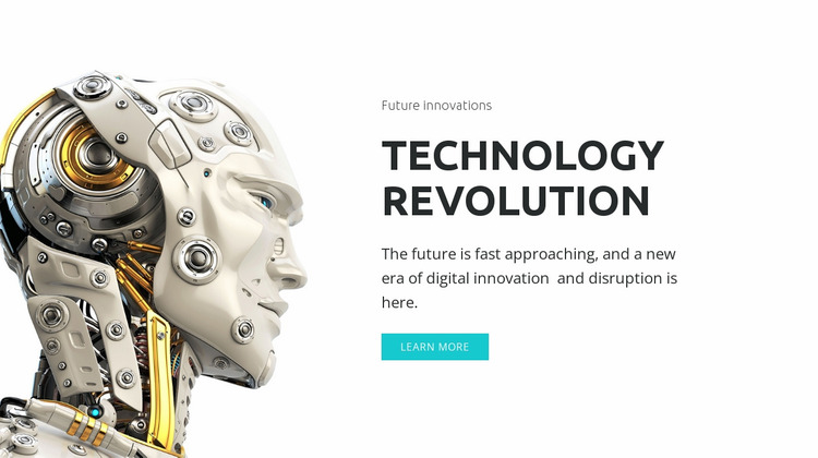 AI revolution Website Mockup
