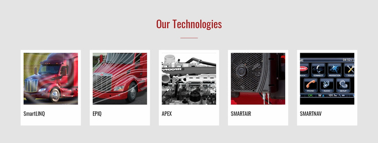Our technologies Website Template