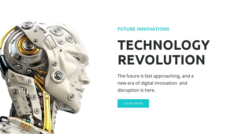 AI revolution Wix Template Alternative