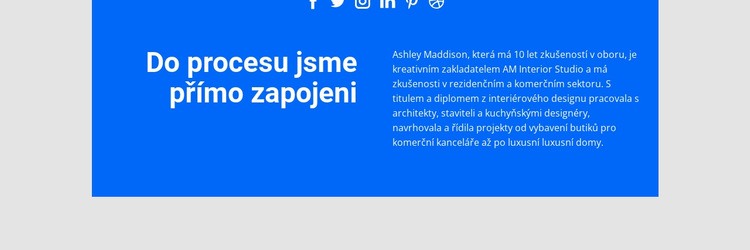 Přímo zapojený proces Šablona HTML