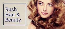 Rush Hair Und Beauty – Professionelle Einseitenvorlage