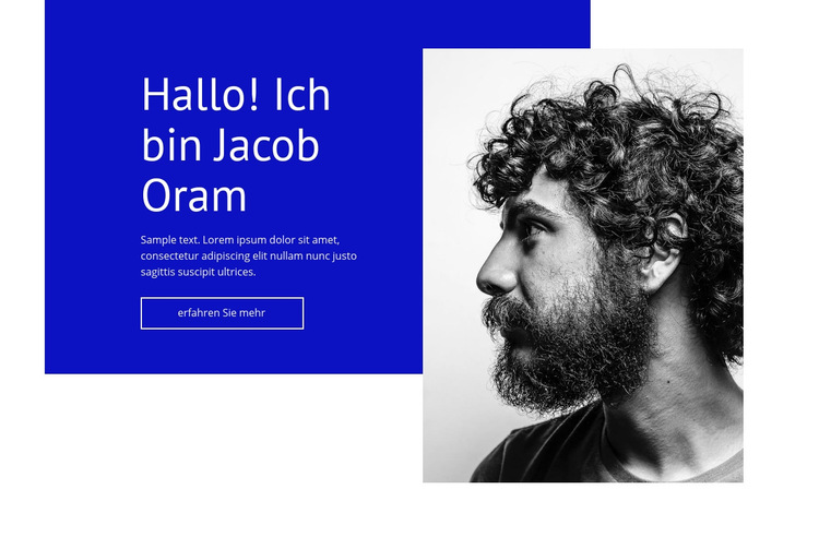 Jacob oram Website-Vorlage