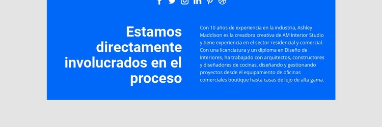 Proceso directamente involucrado Creador de sitios web HTML