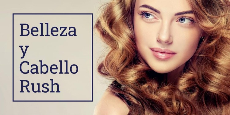 Belleza y Cabello Rush Creador de sitios web HTML