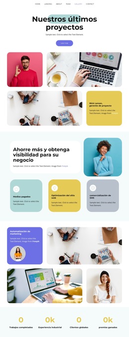 Obtener Visibilidad - Plantilla De Sitio Web Móvil