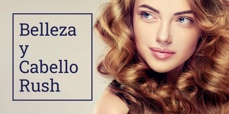 Belleza y Cabello Rush Plantilla de sitio web