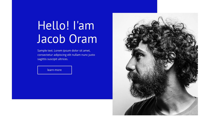 Jacob oram Homepage Design