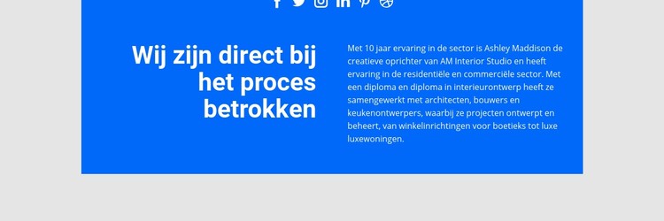 Direct betrokken proces CSS-sjabloon