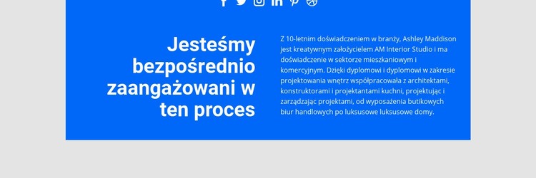 Proces zaangażowany bezpośrednio Projekt strony internetowej