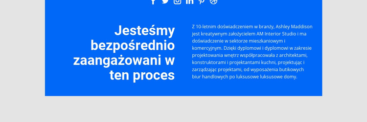 Proces zaangażowany bezpośrednio Szablon HTML