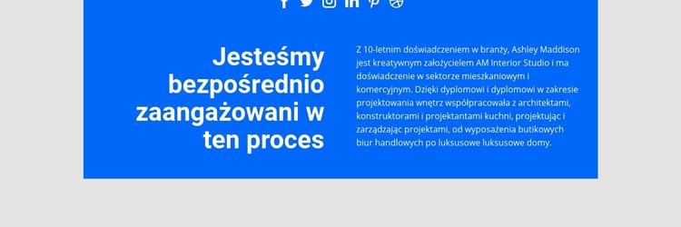 Proces zaangażowany bezpośrednio Szablon HTML5