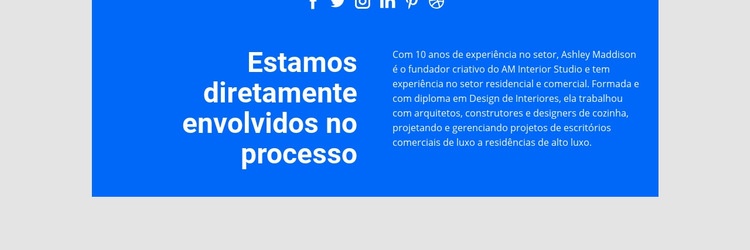 Processo diretamente envolvido Design do site