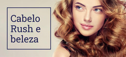 Design HTML Para Cabelo Rush E Beleza