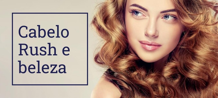 Cabelo Rush e Beleza Modelo HTML5