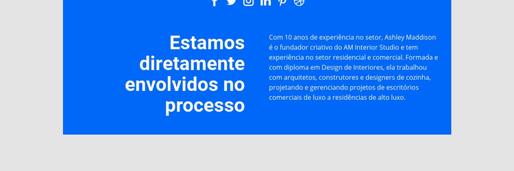 Processo diretamente envolvido Template Joomla