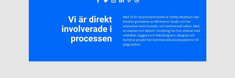 Direkt involverad process Hemsidedesign