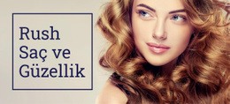 Rush Hair Ve Güzellik - Profesyonel Tek Sayfalık Şablon