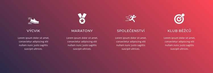 Běh je komplexní sport Šablona CSS