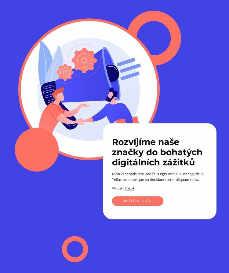 Zkušenosti se značkou a design Šablona CSS