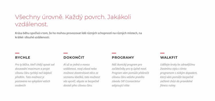  Běžecké výzvy Téma WordPress