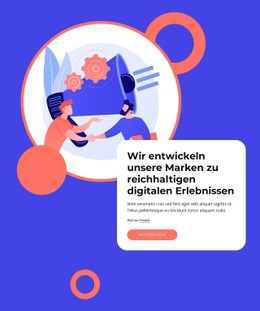 Markenerlebnis Und Design Kostenlose CSS-Websitevorlage