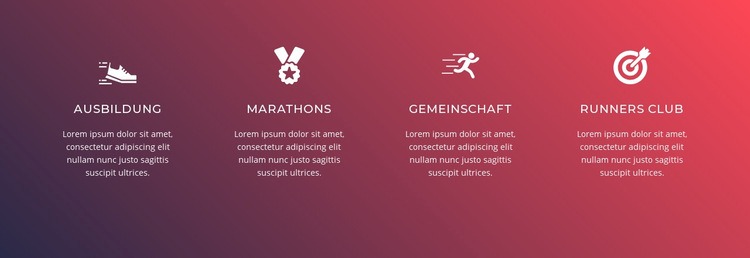 Laufen ist ein komplexer Sport Website design