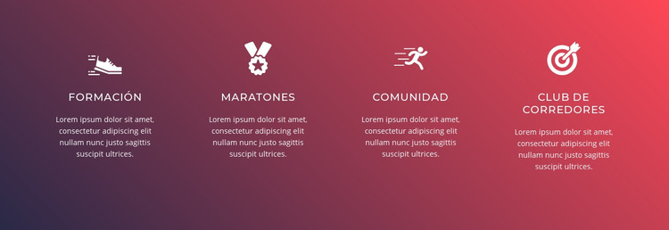 Correr es un deporte complejo Plantilla HTML