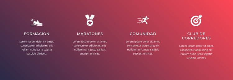 Correr es un deporte complejo Plantilla de sitio web