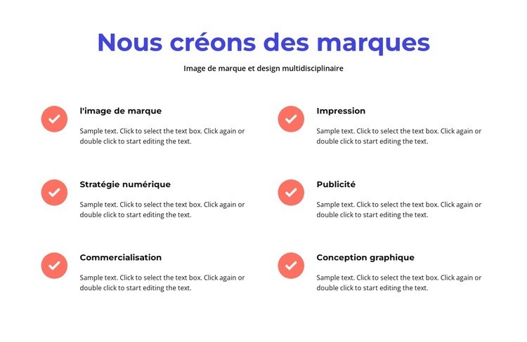 Image de marque et design multidisciplinaire Conception de site Web