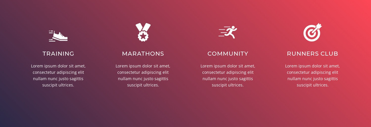 Running is a complex sport HTML5 Template