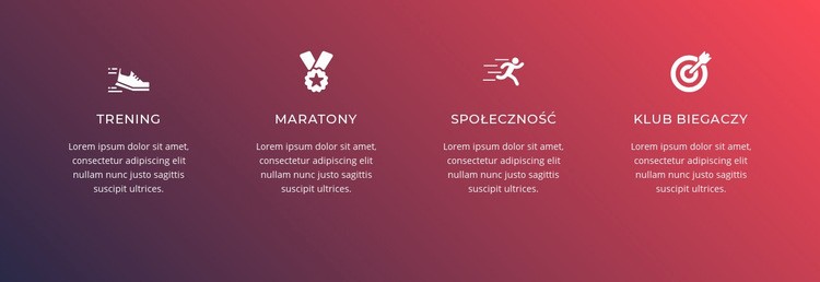 Bieganie to złożony sport Makieta strony internetowej