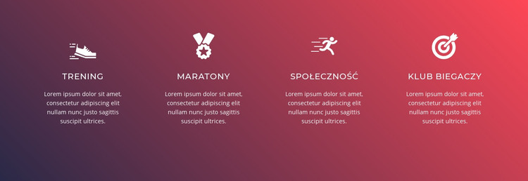 Bieganie to złożony sport Szablon HTML