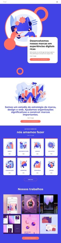 Desenvolvemos Nossas Marcas - Design HTML Page Online