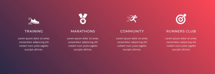 Running is a complex sport Web Design