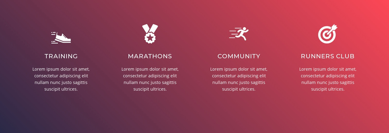Running is a complex sport Web Page Design