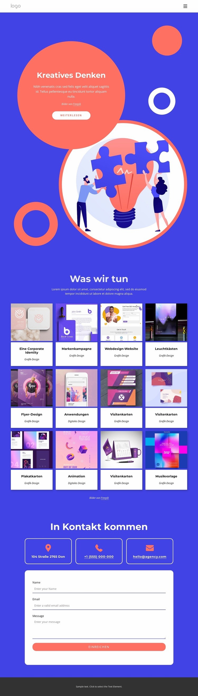 Kampagnen, mobil und digital HTML Website Builder