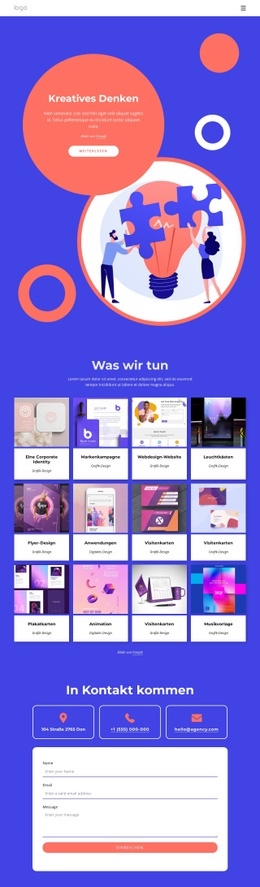 Mehrzweck-Website-Design Für Kampagnen, Mobil Und Digital