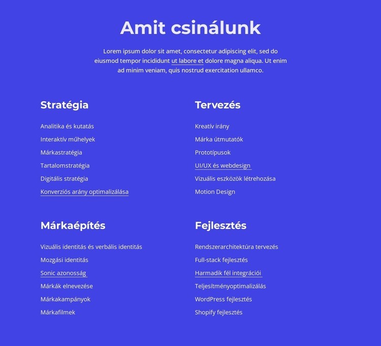 Grafikai, web és nyomdai tervezés Weboldal tervezés