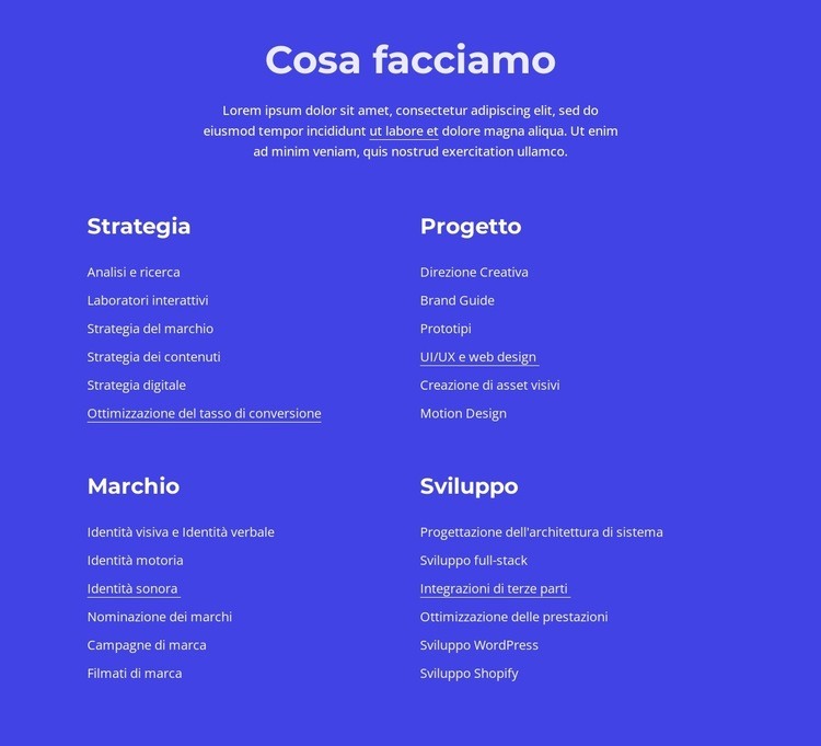 Progettazione grafica, web e stampa Costruttore di siti web HTML