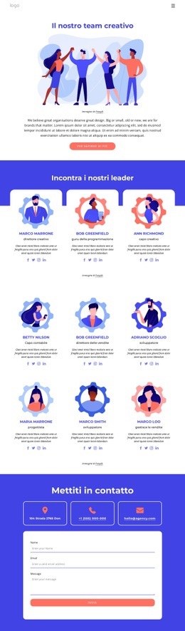 Persone Dello Studio Di Progettazione Modello HTML5