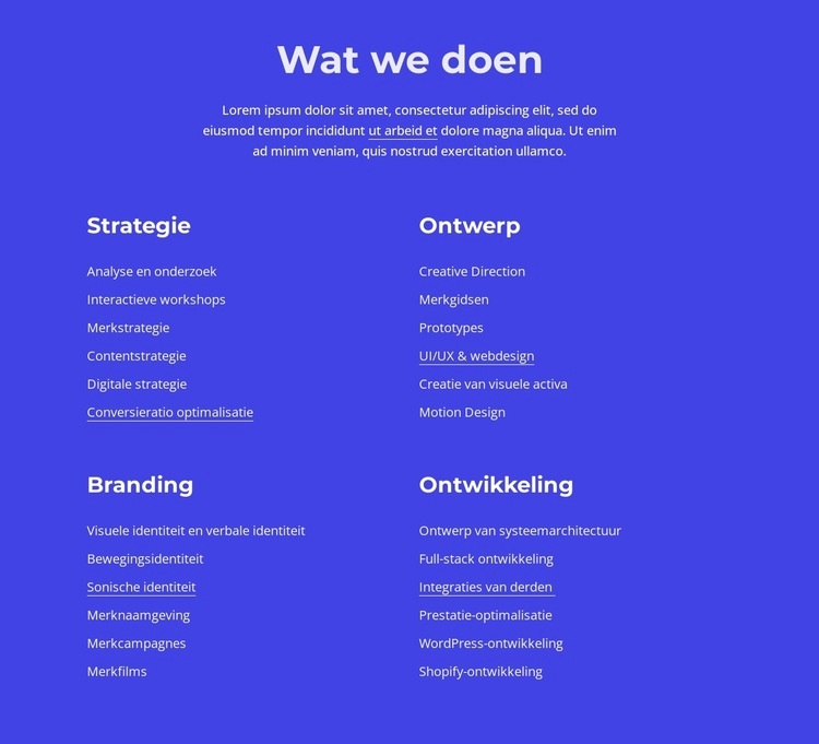 Grafisch, web- en printontwerp Website Builder-sjablonen