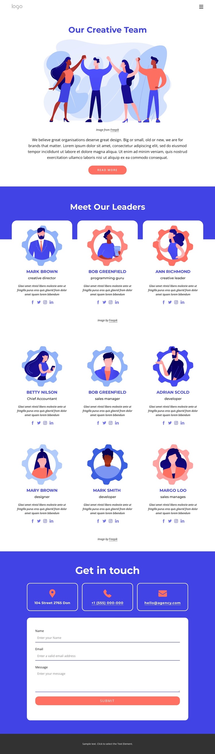 Design studio people Template