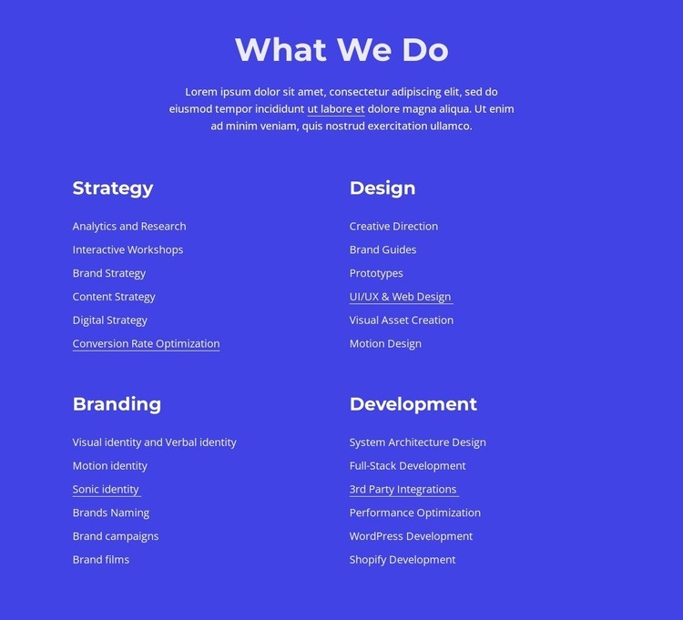 Graphic, web and print design Web Page Design
