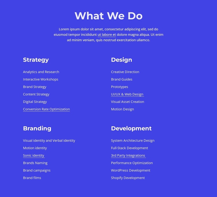 Graphic, web and print design Website Template