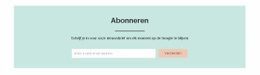 Abonneren - Professionele HTML5-Sjabloon