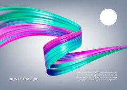 Bunte Galerie - Mehrzweck-Webdesign
