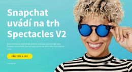 Snapchat Spouští Brýle – Šablona Jedné Stránky